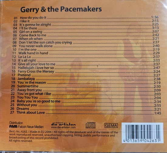 Gerry & the Pacemakers CD