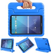 Tablet Hoes Kinderen Geschikt voor Samsung Galaxy Tab E 9.6 - Kidsproof Backcover met handvat - Blauw