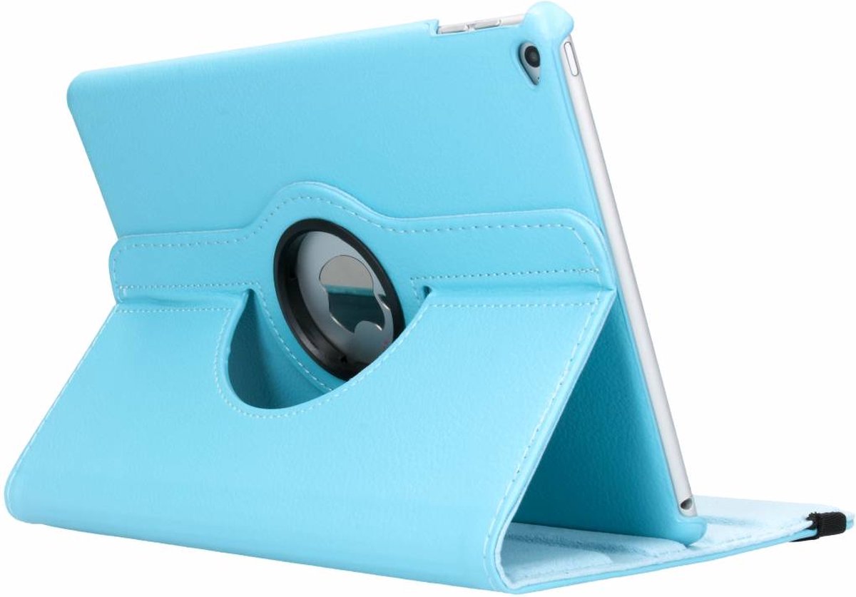 Tablet Hoes Geschikt voor iPad Air 2 (2014) - 360° Draaibare Bookcase - Lichtblauw