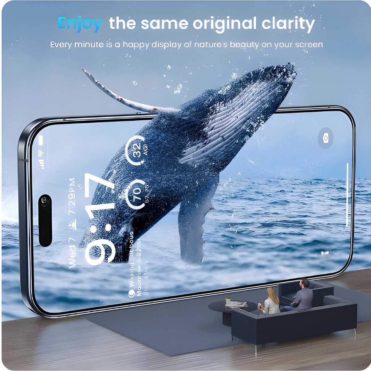 Screenprotector geschikt voor iPhone 14 Pro Max - Screenprotector - 2 stuks gehard glas