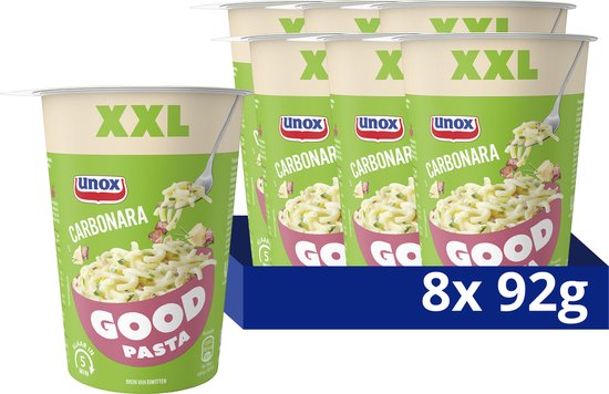 Unox Good Pasta - Carbonara XXL - 8 x 92 g - Voordeelverpakking