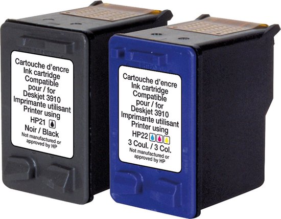 Foto: Recycleclub cartridge compatibel met hp 21 xl hp 22 xl multipack k10106rc