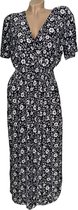 Dames Lange Zomerjurk / Strandjurk 805 One size L-XL zwart