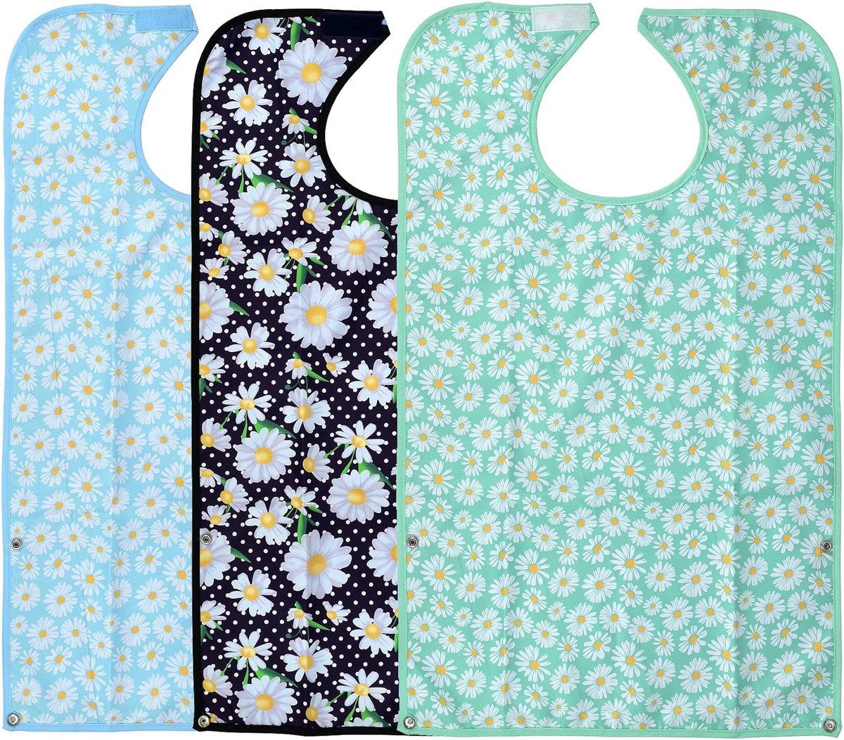 Goedkoopste Slabbetje voor volwassenen, vrouwen en ouderen, herbruikbaar en wasbaar, met kruimelvanger-zakje