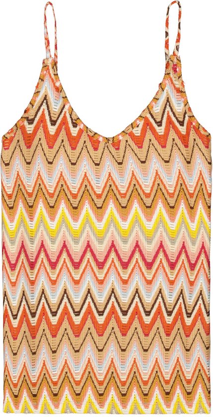 Garcia Top Top Met Patroon R40220 9434 Papaya Punch Dames Maat - XS