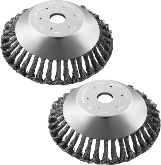 Foto: Csgoods onkruidborstel en voegenkrabber set voor bestrating en tuin effectief tegen mos en onkruid inclusief steel 2 stuks