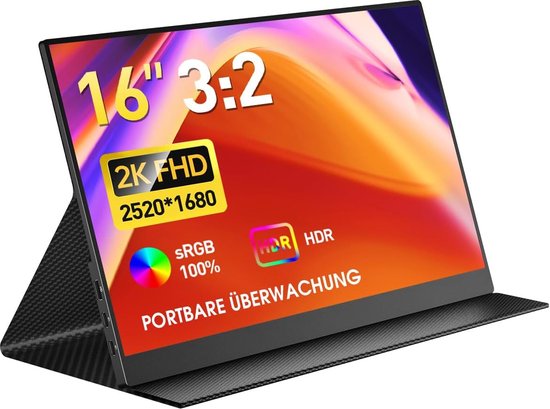 Moniteur portable - Écran d’ordinateur Extra - Extension d’écran d’ordinateur portable - Moniteur portable - Extension d’écran d’ordinateur portable portable