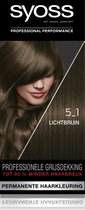Syoss Baseline - 5-1 Lichtbruin - Permanente Haarverf - Haarkleuring - 3 stuks