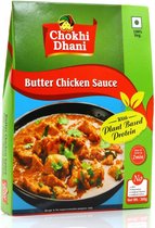 Chokhi Dhani Butter Chicken saus met Plantaardige Vega Stukkjes, 300G
