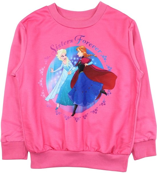 Disney Frozen Sweater - Roze - Sisters Forever - Maat 110 (tot 5 jaar)