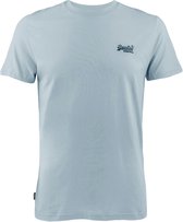 T-shirt Homme Superdry Essential Logo Emb Tee - Bleu Clair - Taille L