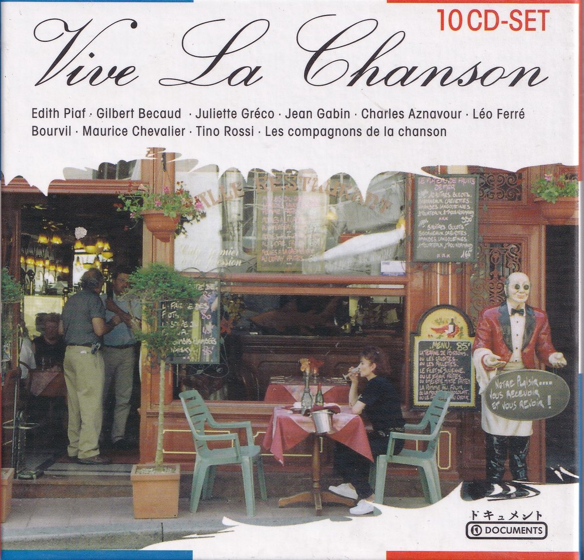 10-CD-box Vive La Chansons - Diverse componisten - Diverse artiesten