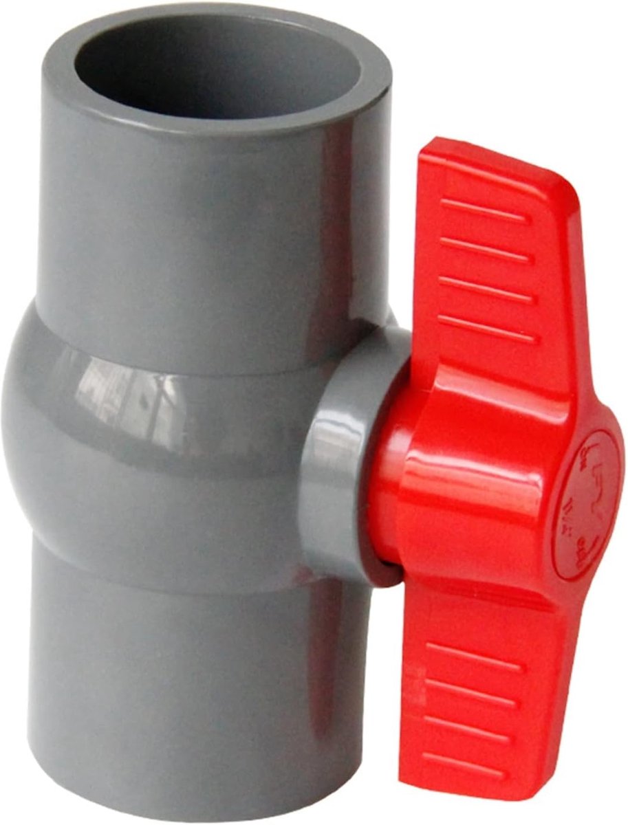 Kogelkraan industrie 40 mm PVC kogelkraan Ø40 mm Universele waterkraan voor de tuin uitloop buitenkraan Pvc manchet mof spie