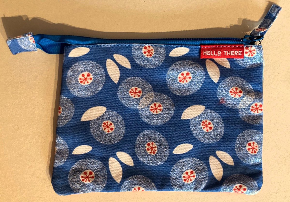 Lannoo Graphics - toilettasje 'Hello There' - blauw/rood