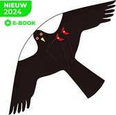Verjager® Dissuasion des oiseaux - Dissuasion des pigeons - Épouvantail - Dissuasion des hérons - Kite Hawk - Set complet - Version Pro