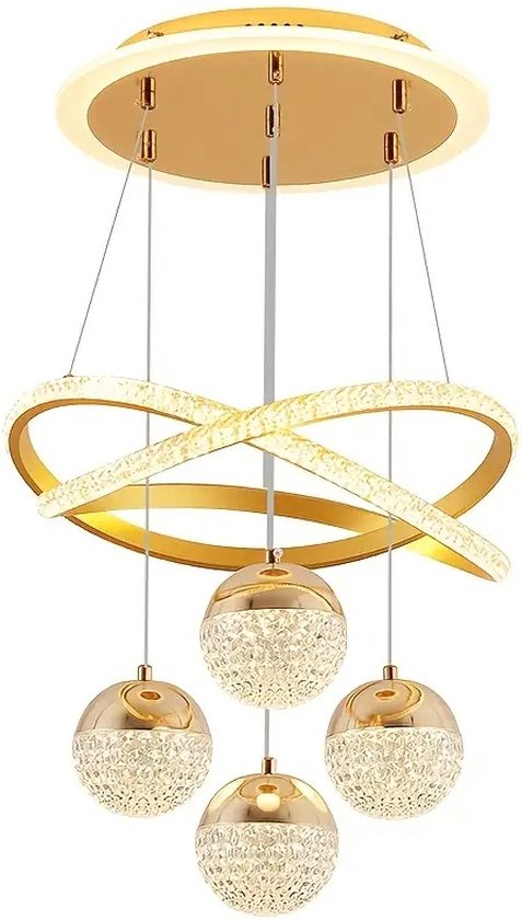 Moderne Kristallen Hanglamp – Luxe Minimalistisch Design voor Slaapkam