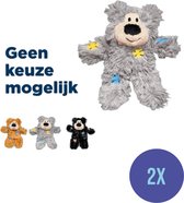 Combideal Kong Wild Knots Beer - Hondenspeelgoed - Assorti - M - 25 x 20 x 10 cm - 2 Stuks