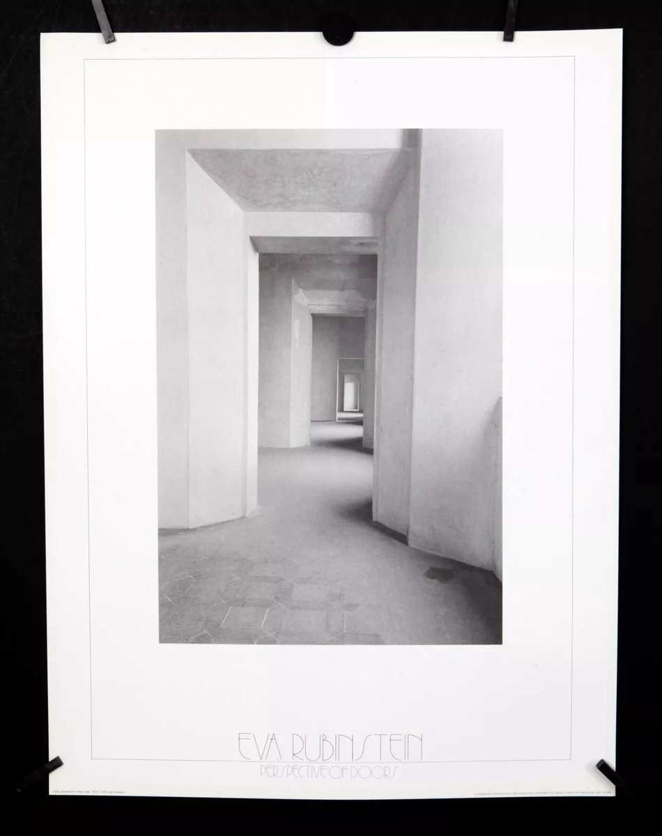 Catch Projecten Poster - Perspective of Doors - Eva Rubinstein - Zwart/Wit - Jaren 80 - 45x60 cm Multicolor