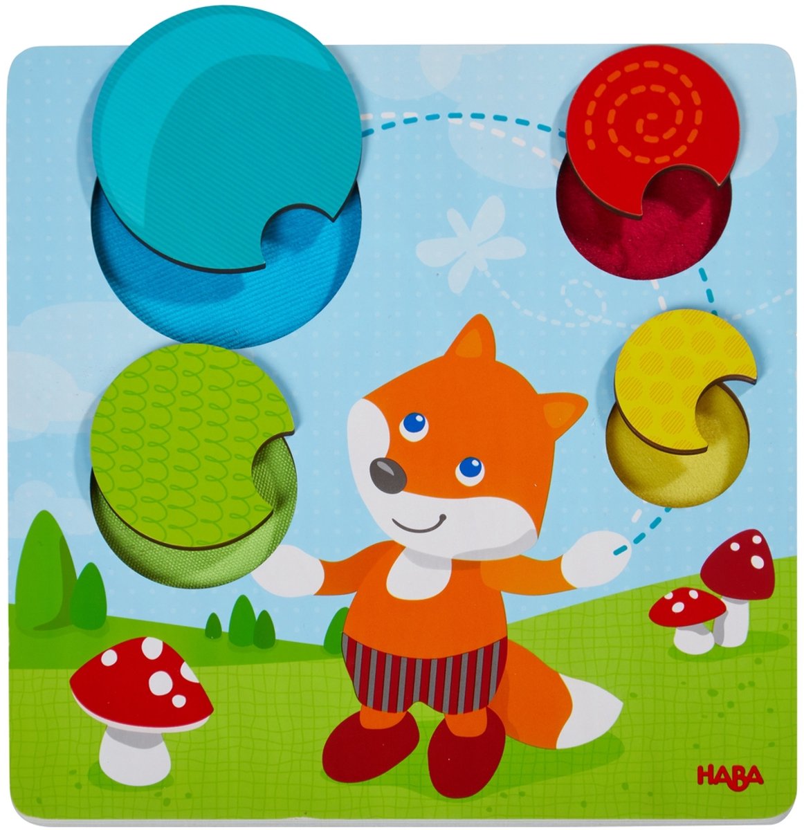 Haba Vormenpuzzel Vos Junior Polyester 4 Stukjes