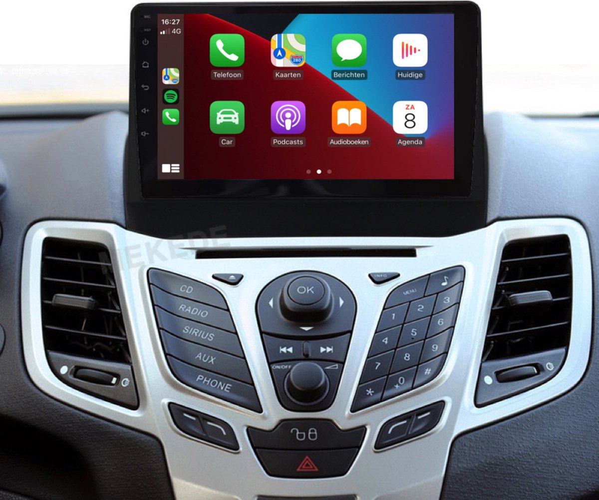 Carplay autoradio voor Ford Fiesta | 2009 t/m 2011 | Android 13 | Draadloos Apple Carplay & Android auto | 2GB + 32GB | 8-Core processor | Davilon | 2025 model | 2009 2010 2011 | Bluetooth & Wifi