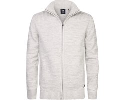 Petrol Industries - Heren Gebreid Vest Elim - Wit - Maat XL