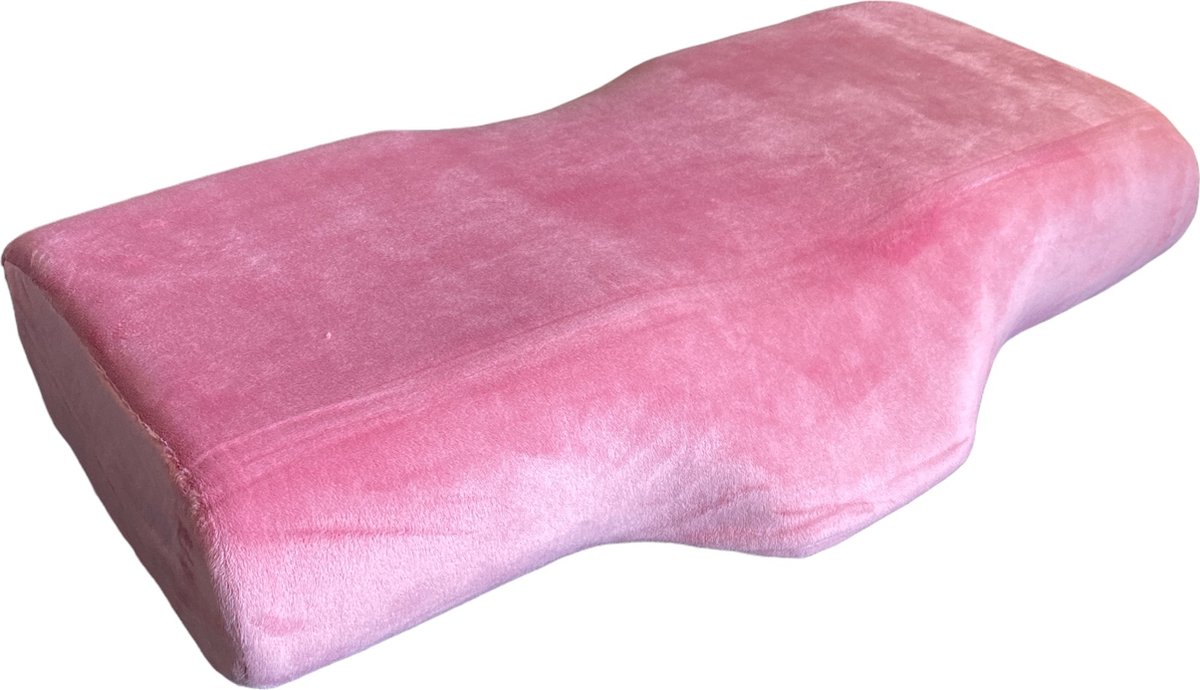 Comfortabele memory foam Lash Pillow met afneembare, wasbare velours hoes | hoofdkussen wimperextensions