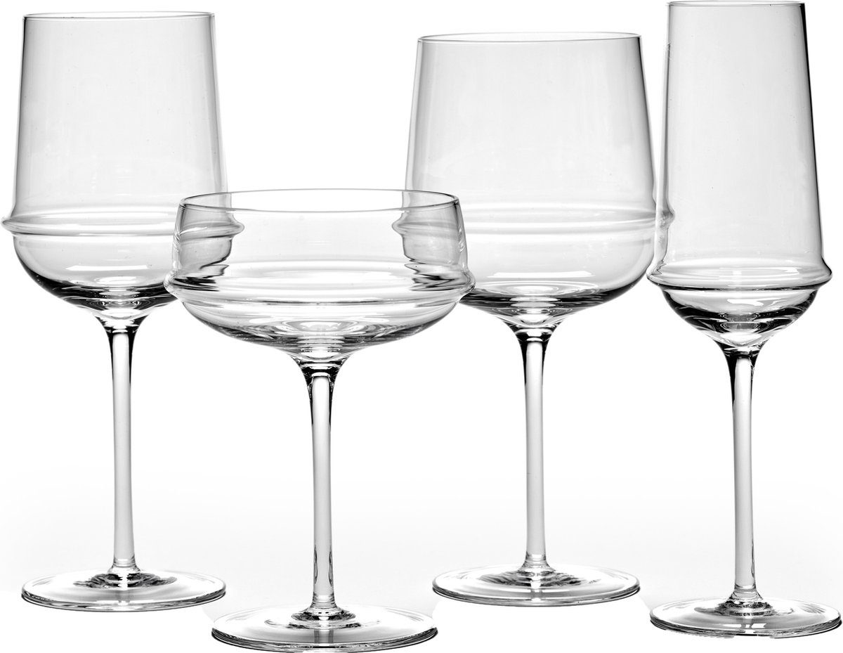Witte wijnglas Dune by Kelly Wearstler - set van 4