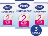 Hero Nutrasense Classic 2 (6-12 Maanden) - Opvolgmelk - Flesvoeding - met Melkvet - Palmolievrij - 3 x 700 gram