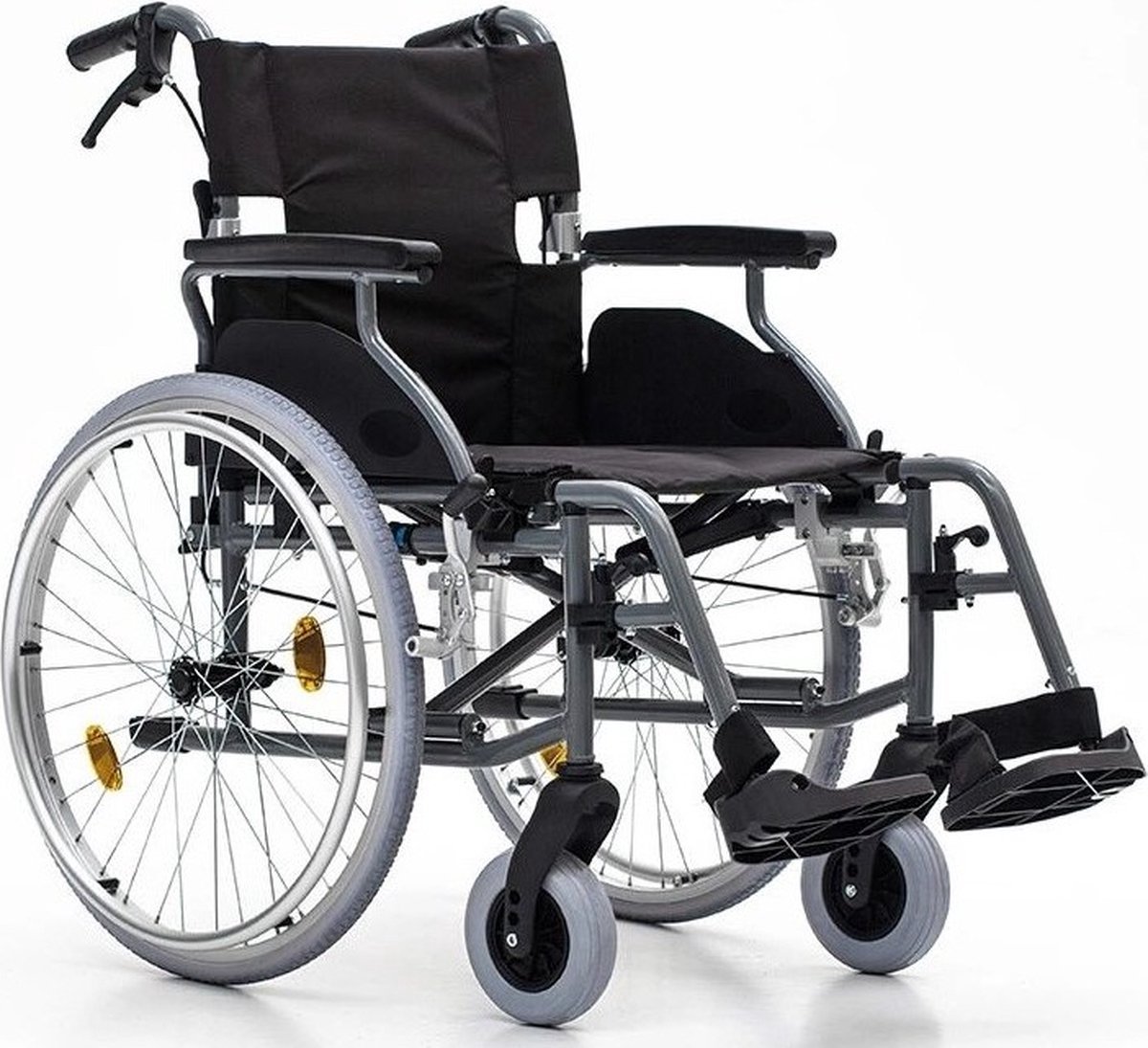Goedkoopste Lichtgewicht rolstoel Plaza PL5 - Zitbreedte 50 cm - Inclusief zitkussen - Lekvrije PU Banden - Compact Opvouwbaar - Inklapbaar