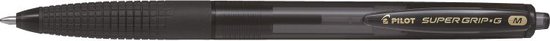 Pilot Super Grip G Zwart Intrekbare balpen met klembevestiging Medium