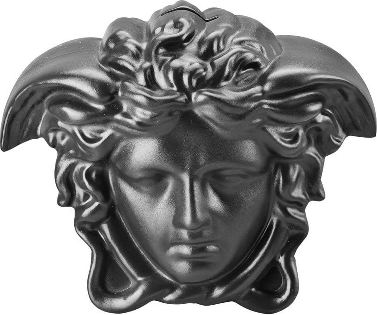 Rosenthal meets Versace Break the bank Spaarpot Medusahoofd zwart 18x12x14,5 cm