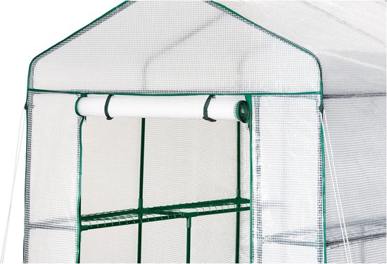 Serre Parkside - 140 x 140 x 200 cm - Construction métallique robuste - Entrée zippée