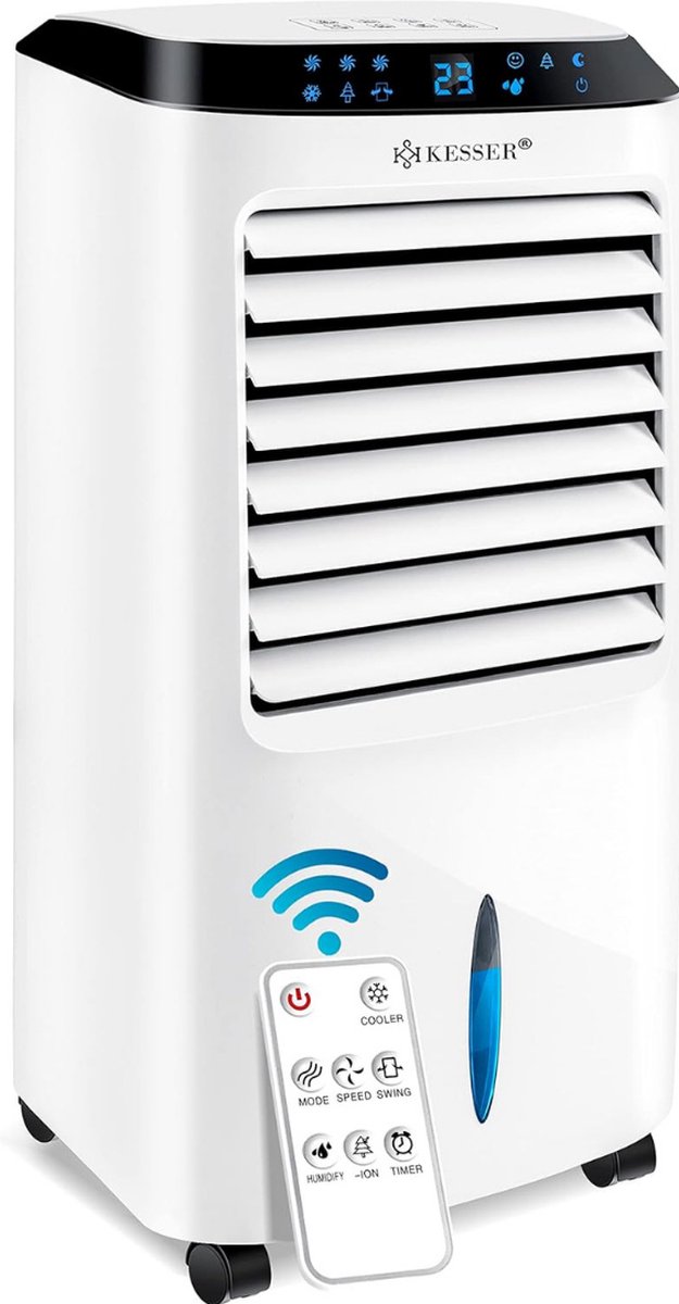 Kesser Mobiele Airco Zonder Afvoer Mobiele Aircooler met Timer Mobiele Airco voor Slaapkamer met 3 snelheden- Wit