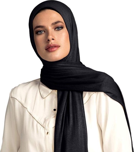 Mona Lisa Kaap Winkelier Maoo Hoofddoek – Anti Transparant - Zwart – Hijab/Hijaab - Abaya | bol.com