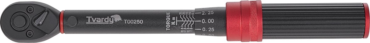 Tvardy Kleine momentsleutel - Precisie 5-25 Nm - Chromoly staal - 240 mm - Bi-directionele meting