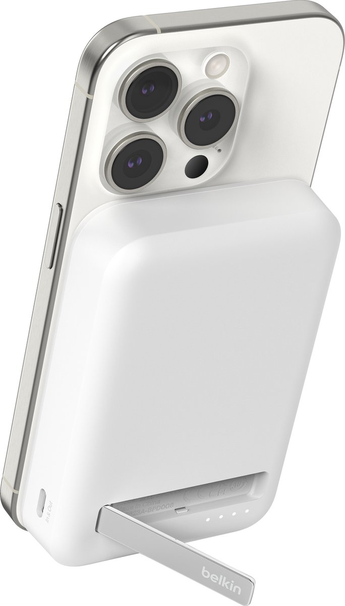 Belkin BoostCharge Pro 10000mAh Draadloze Powerbank IQ2 met Standaard - Wit