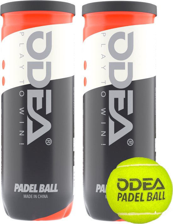 ODEA Padelballen Ultimate - Official Padel - Set van 2 blikken - 6 ballen -...