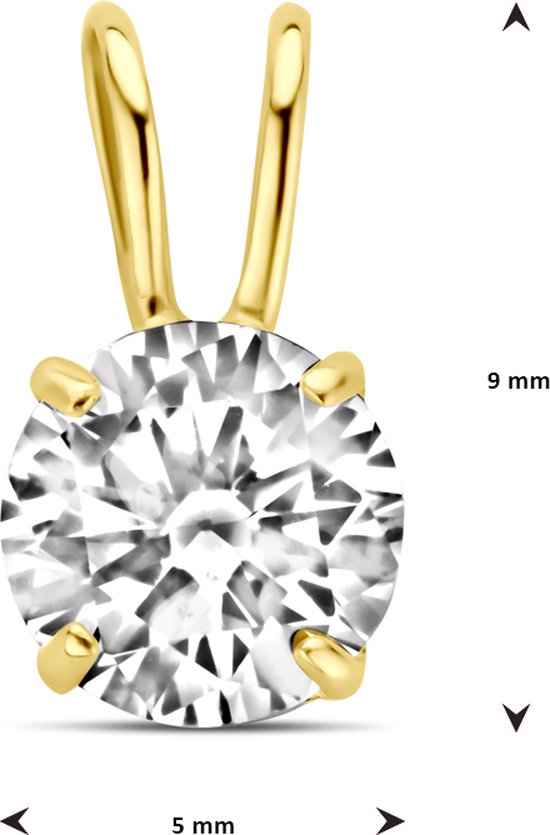 SPARKLE14 - Pendentif Zircone - Or