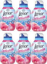 Lenor Fresh Air Outdoorable Wasverzachter - Pink Blossom - 462 ml - Voordeelverpakking - 6 x 33 wasbeurten