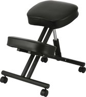 Vevor - Kniestoel - Kniekruk - Ergonomische Bureaustoel - Houding corrector - Tot 120kg - Zwart - Met Wielen