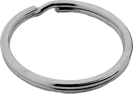 Porte-clés CombiCraft argentés 50 mm - par 10 pièces