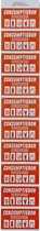CombiCraft Hele consumptiebon op strip rood (50x28 mm) - per 5000 bonnen