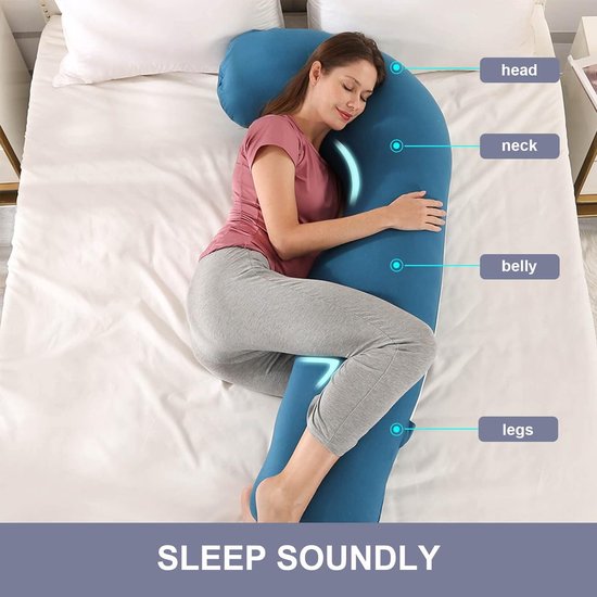 Foto: Borstvoedingskussen zijslaapkussen katoen pregnancy pillow support pillow 65 125cm j shape
