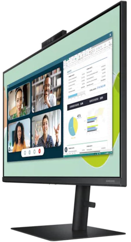 Samsung LS24A400 - Full HD IPS Webcam Monitor - 24 Inch