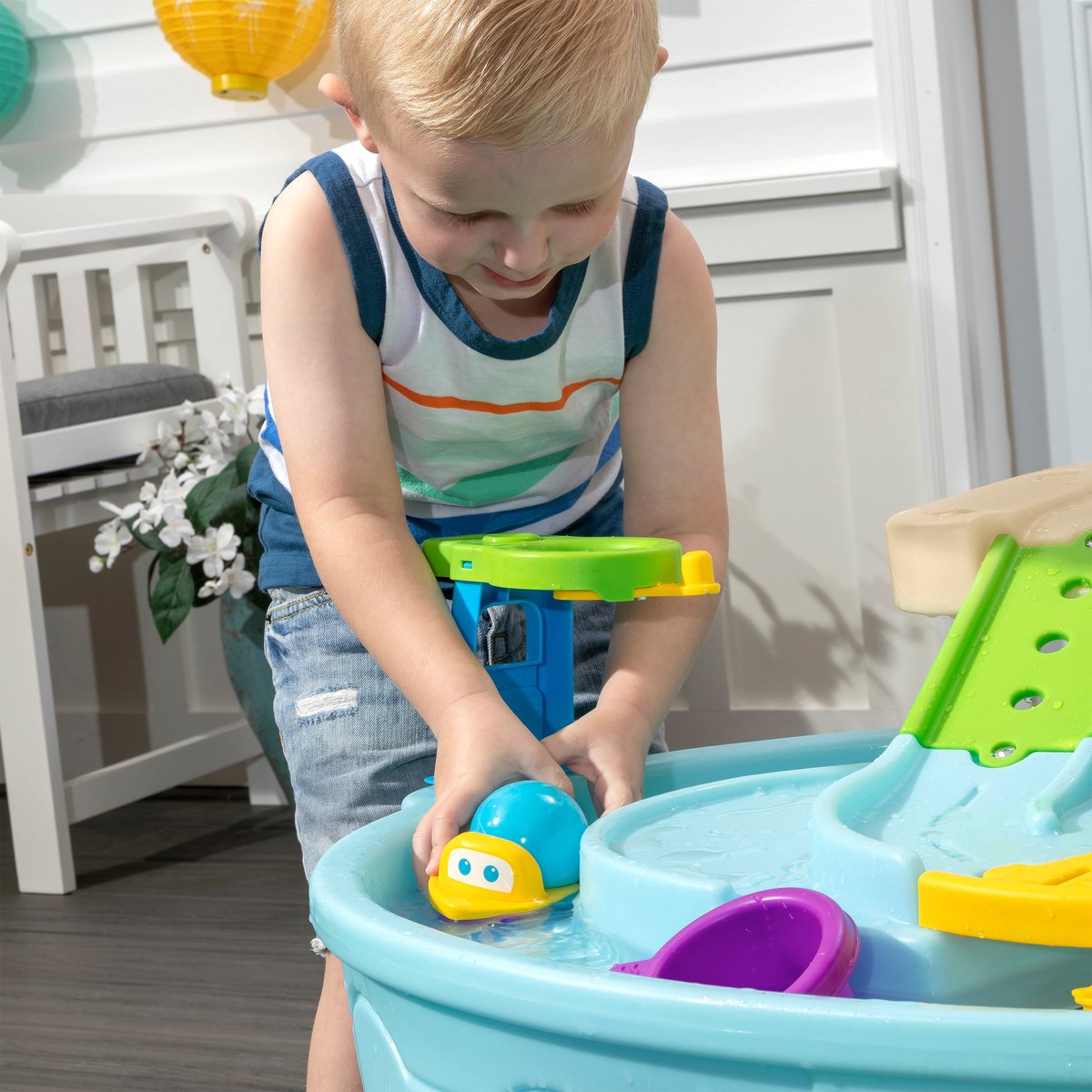Step2 Ball Buddies Watertafel voor kinderen met ballen - Kinder speelgoed van kunststof met 23 accessoires incl. ballen - Speelgoed activiteitentafel voor binnen of buiten / tuin — afbeelding 9