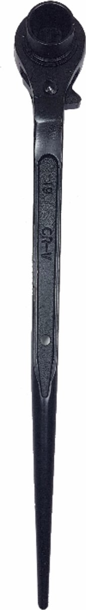 Zwart Dubbele ratelsleutel met wrikpunt 19 / 22mm