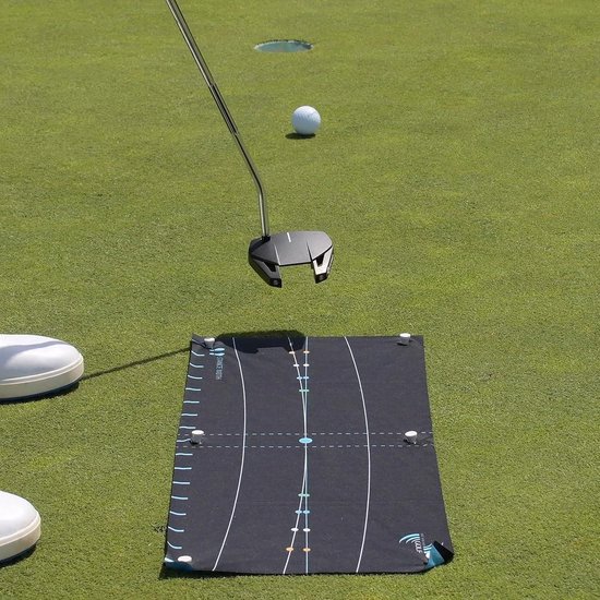 Putting Arc en Aim Target - Stroke Trainer inclusief instructie Training Video's - Zwart — afbeelding 2