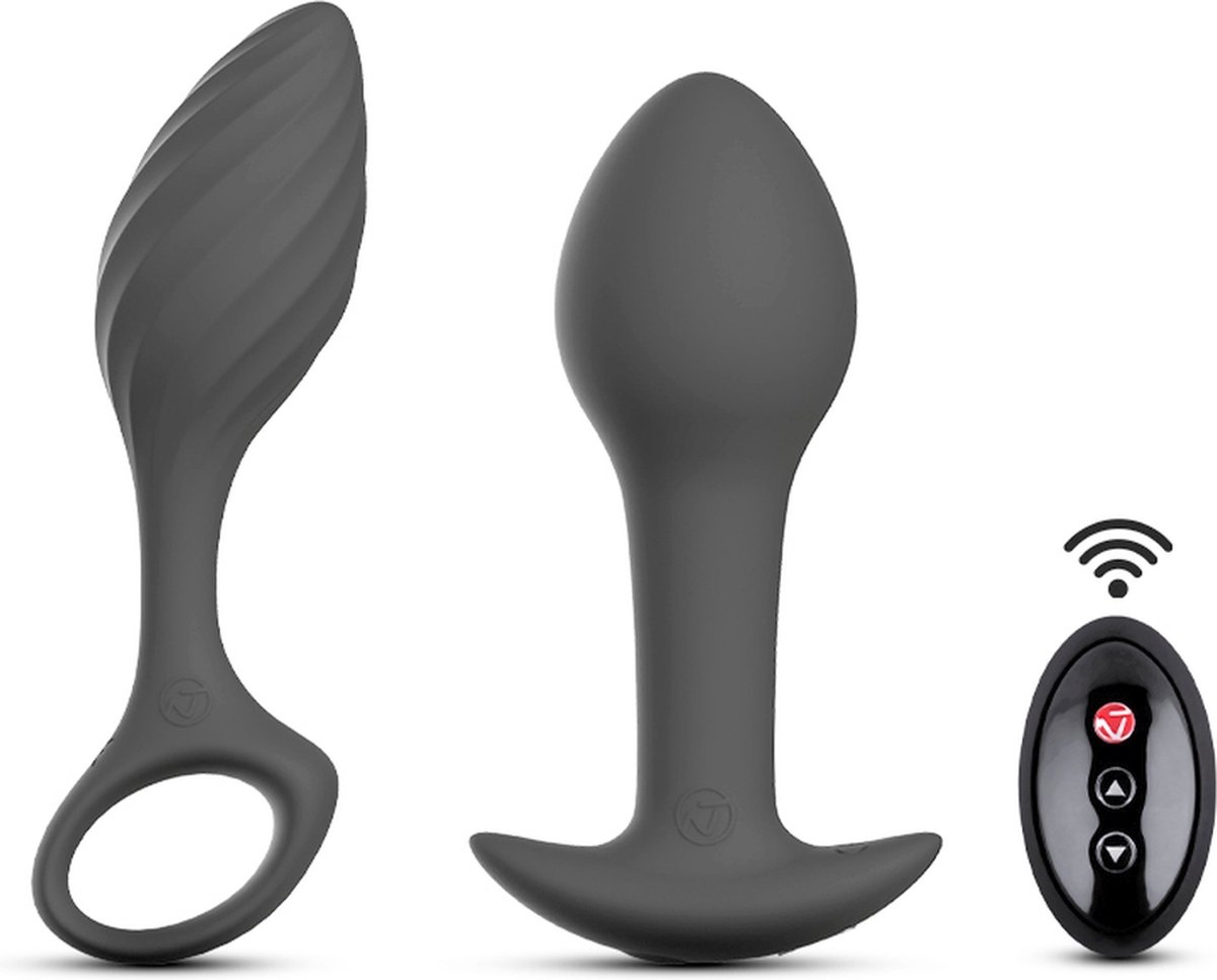 Goedkoopste Nomi Tang - Fun Plug Set Anaal - Zwart