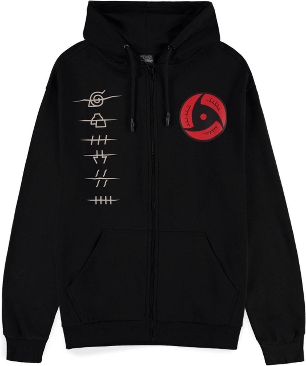 Naruto - Naruto Shippuden - Akatsuki Symbols Vest met capuchon - XL - Zwart