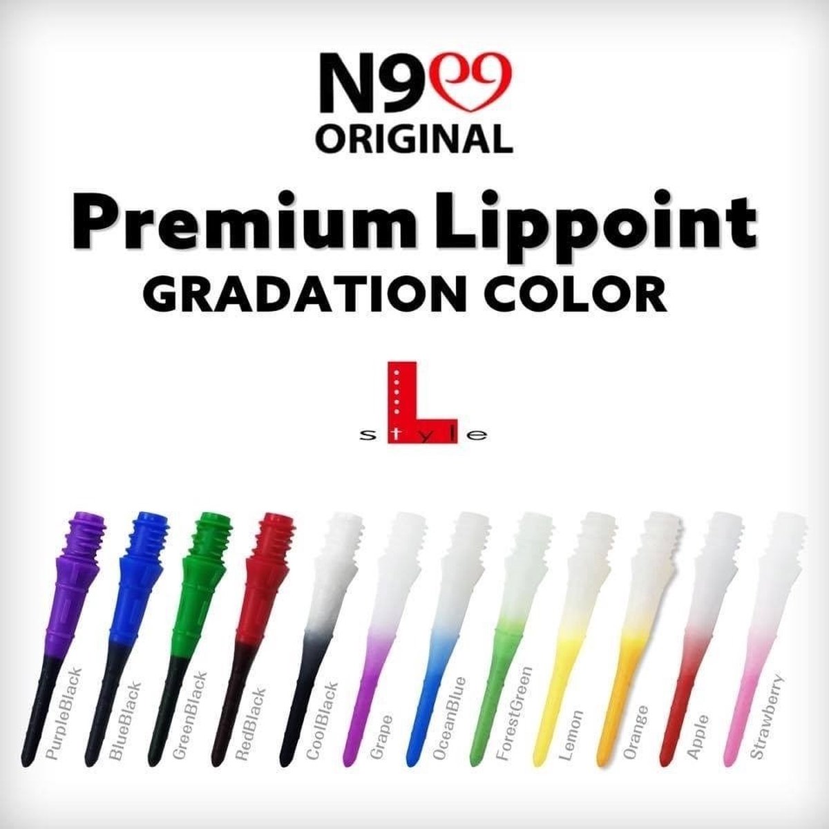 L-Style N9 Lippoint Soft Tips Orange & White